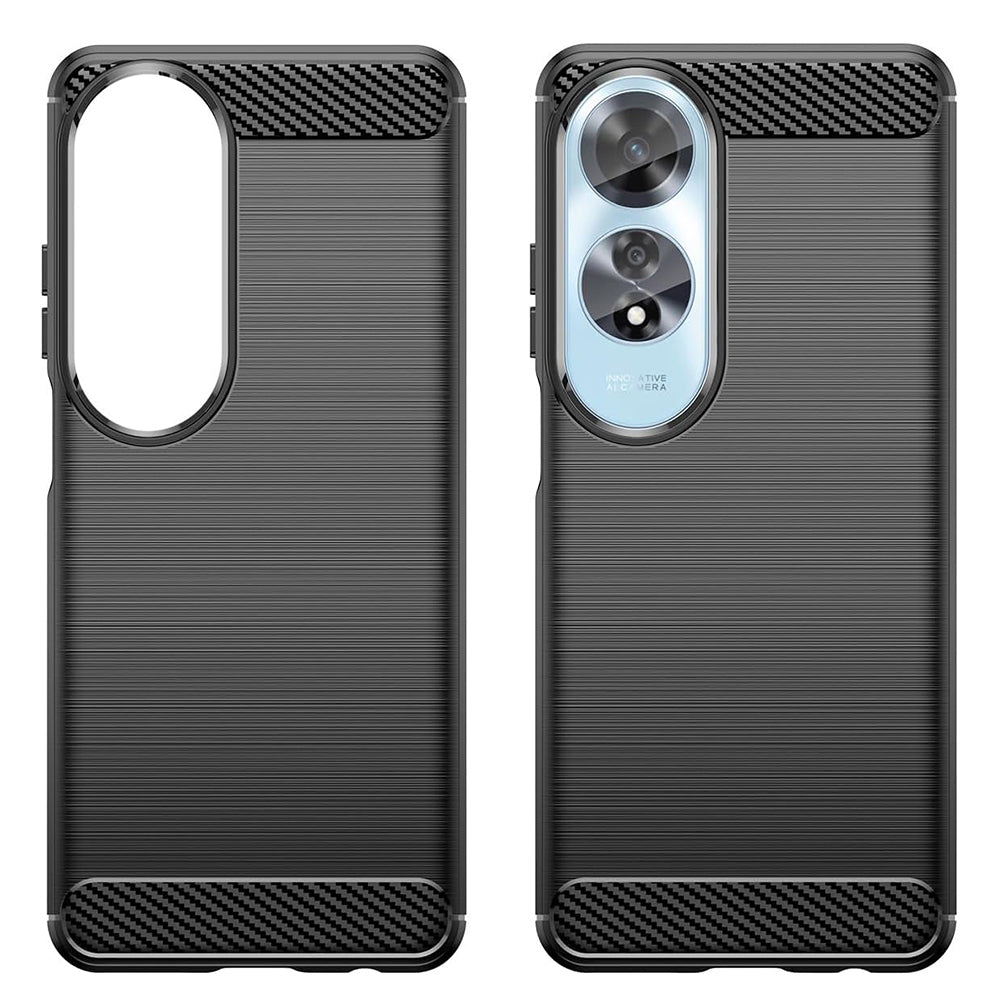 Cover til Oppo A60, Techsuit, Carbon, Sort