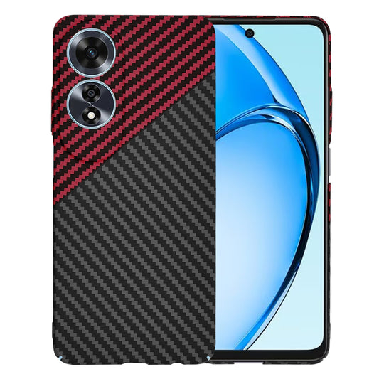 Cover til Oppo A60, Techsuit, Carbonite FiberShell, Sort Rød