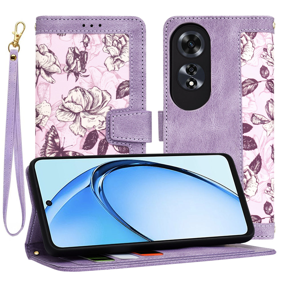 Etui til Oppo A60, Techsuit, FlipCraft, Lilla