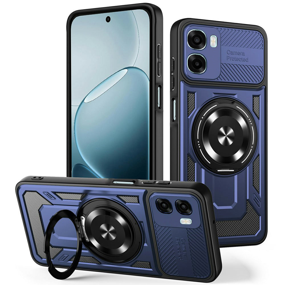 Cover til Oppo A6k 4G / A6x 4G / A6x, Techsuit, RuggedCam, Blå