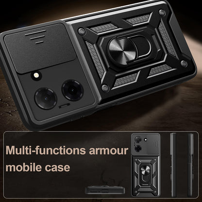 Etui til Oppo A6x 4G / A6x, Techsuit, CamShield, Sort