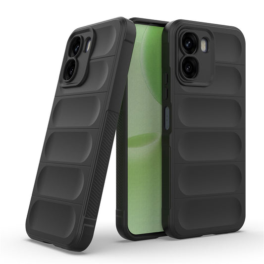 Etui til Oppo A6x 4G / A6x, Techsuit, Magic Shield, Sort