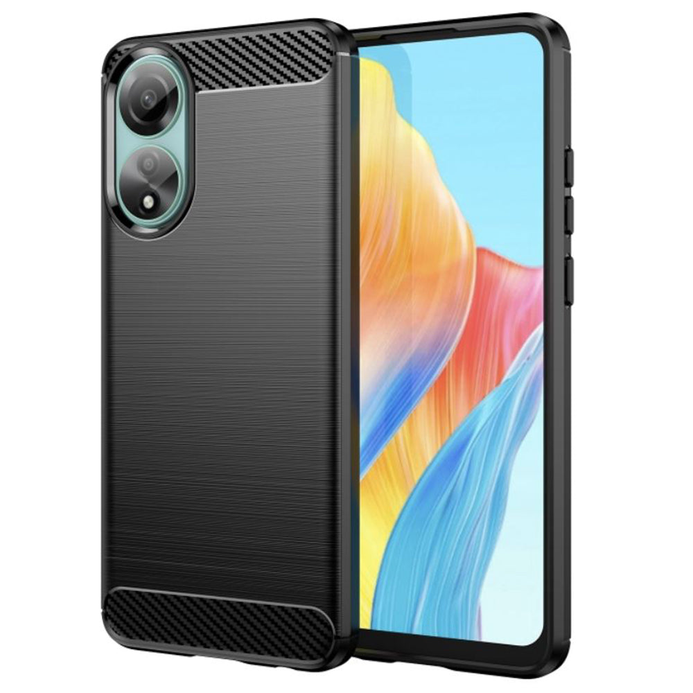 Cover til Oppo A78 4G, Techsuit, Carbon, Sort