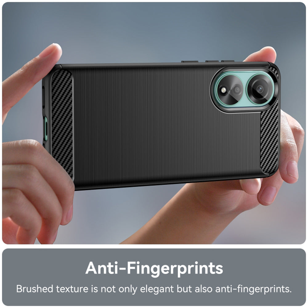 Cover til Oppo A78 4G, Techsuit, Carbon, Sort