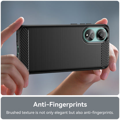 Cover til Oppo A78 4G, Techsuit, Carbon, Sort