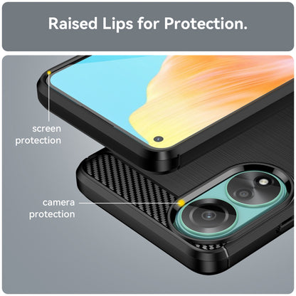 Cover til Oppo A78 4G, Techsuit, Carbon, Sort