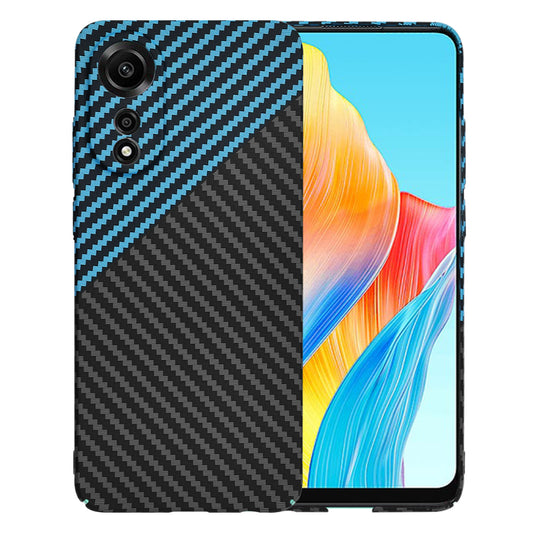 Cover til Oppo A78 4G, Techsuit, Carbonite FiberShell, Sort Bleu