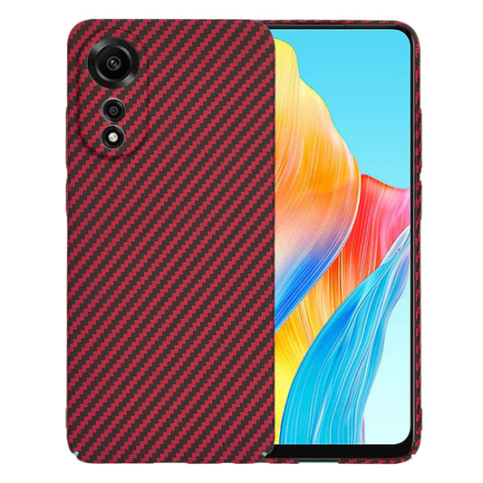 Cover til Oppo A78 4G, Techsuit, Carbonite FiberShell, Rød