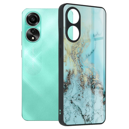 Cover til Oppo A78 4G, Techsuit, Glaze, Blå