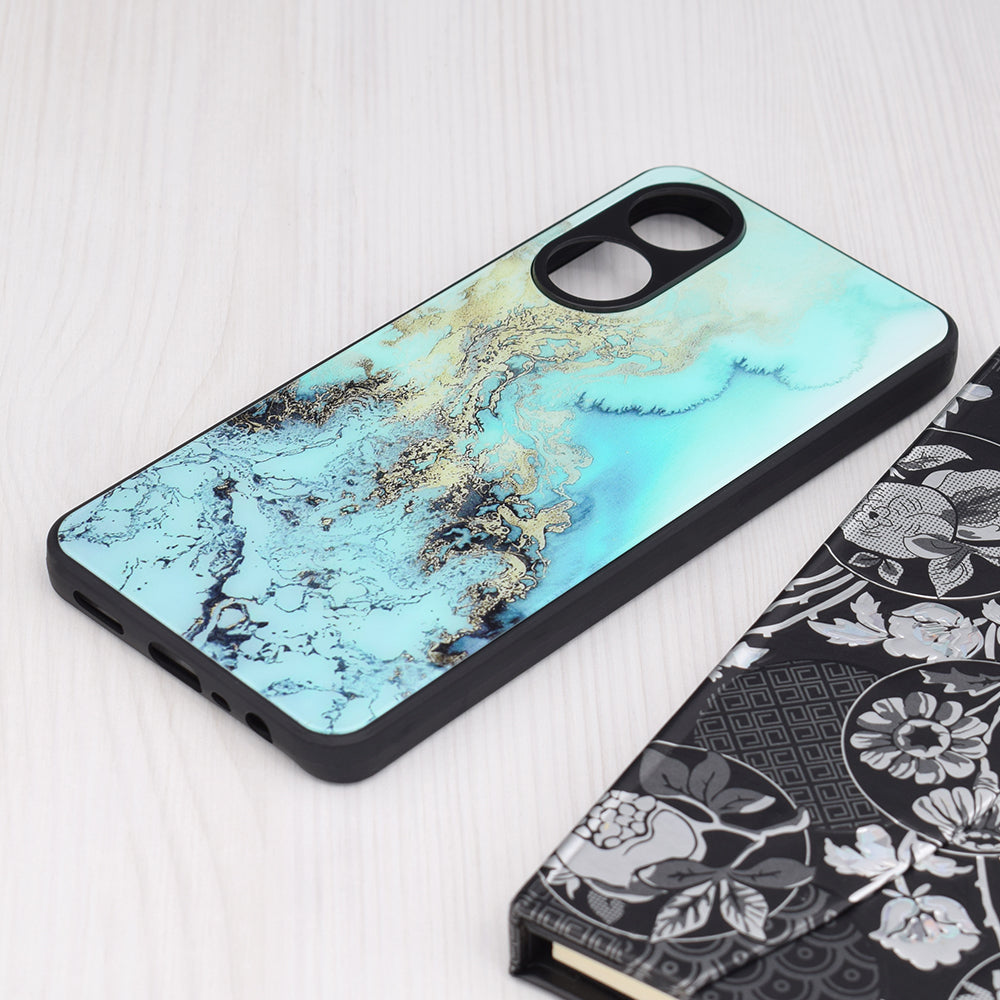 Cover til Oppo A78 4G, Techsuit, Glaze, Blå