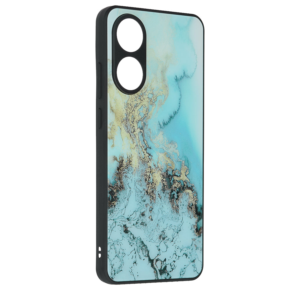 Cover til Oppo A78 4G, Techsuit, Glaze, Blå