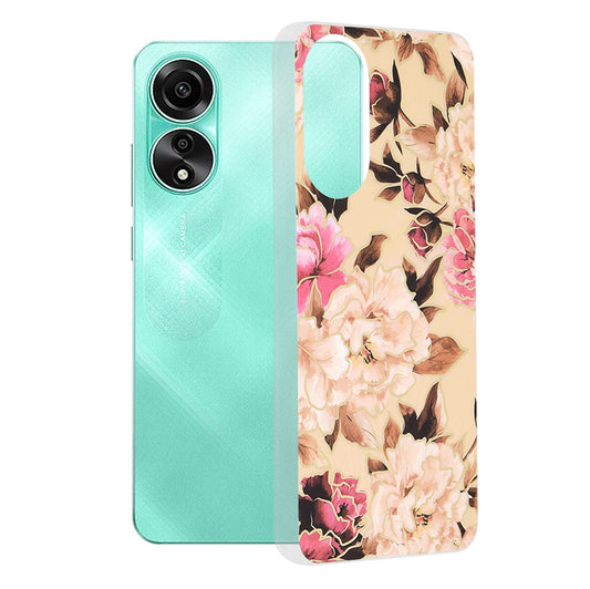 Cover til Oppo A78 4G, Techsuit, Marble, Beige