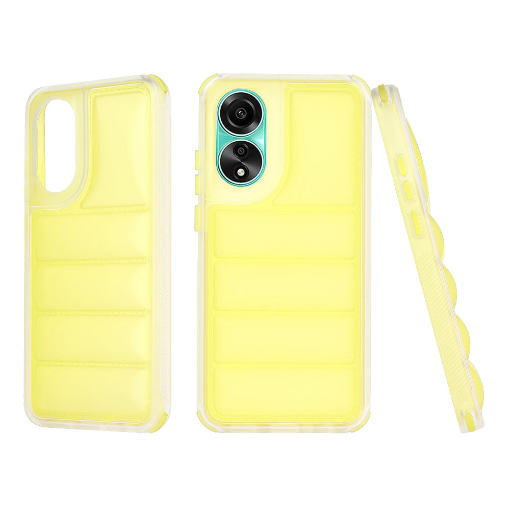 Cover til Oppo A78 4G, Techsuit, Wave Shield, Gul