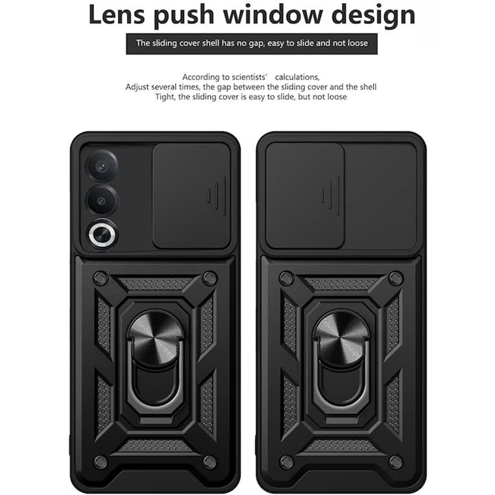 Cover til Oppo A80, Techsuit, CamShield, Sort