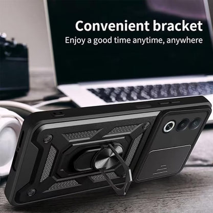 Cover til Oppo A80, Techsuit, CamShield, Sort