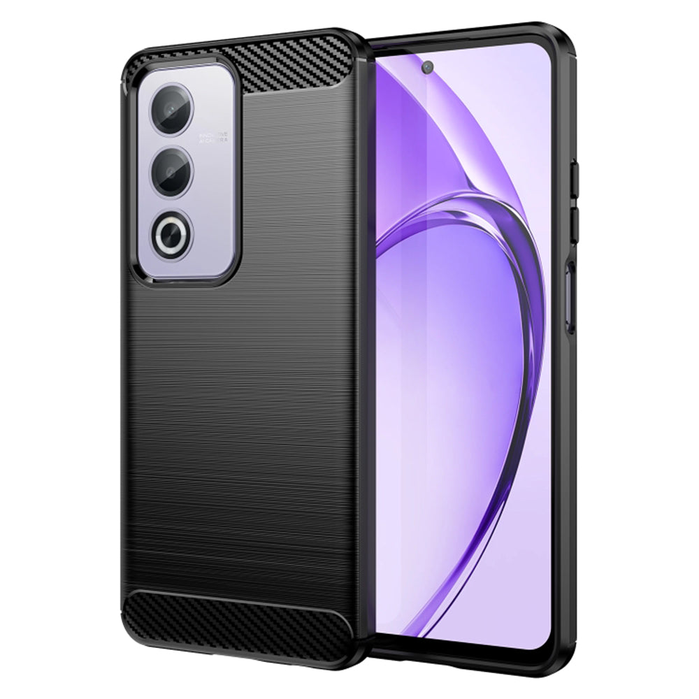 Cover til Oppo A80, Techsuit, Carbon, Sort