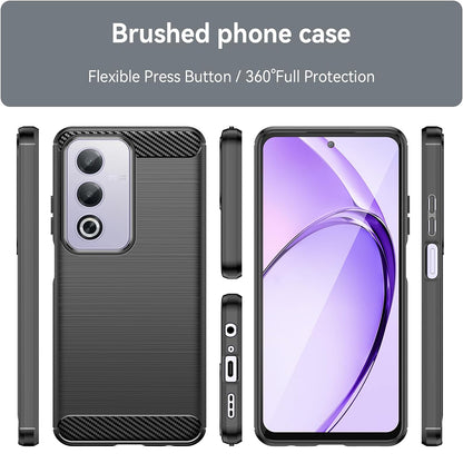 Cover til Oppo A80, Techsuit, Carbon, Sort