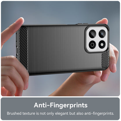 Cover til Oppo A80, Techsuit, Carbon, Sort