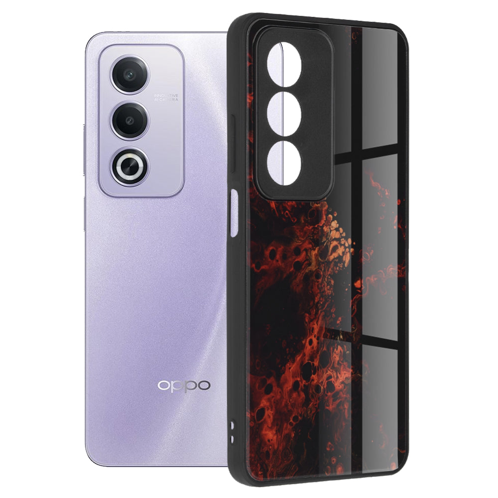 Etui til Oppo A80, Techsuit, Glaze, Rød