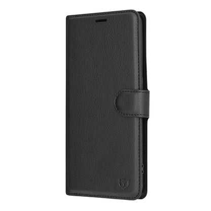 Cover til Oppo A94 / Reno5 Lite, Techsuit, Leather Folio, Sort