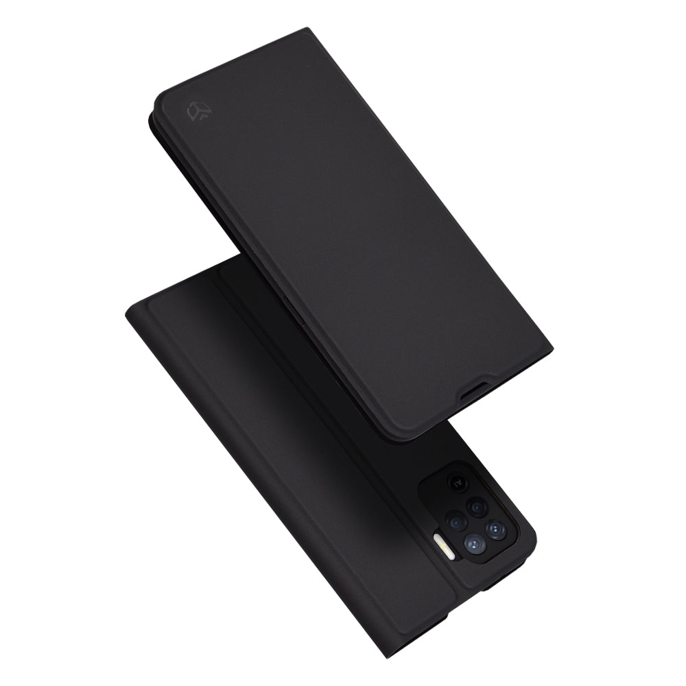 Cover til Oppo A94 / Reno5 Lite, Techsuit, Magskin Book, Sort
