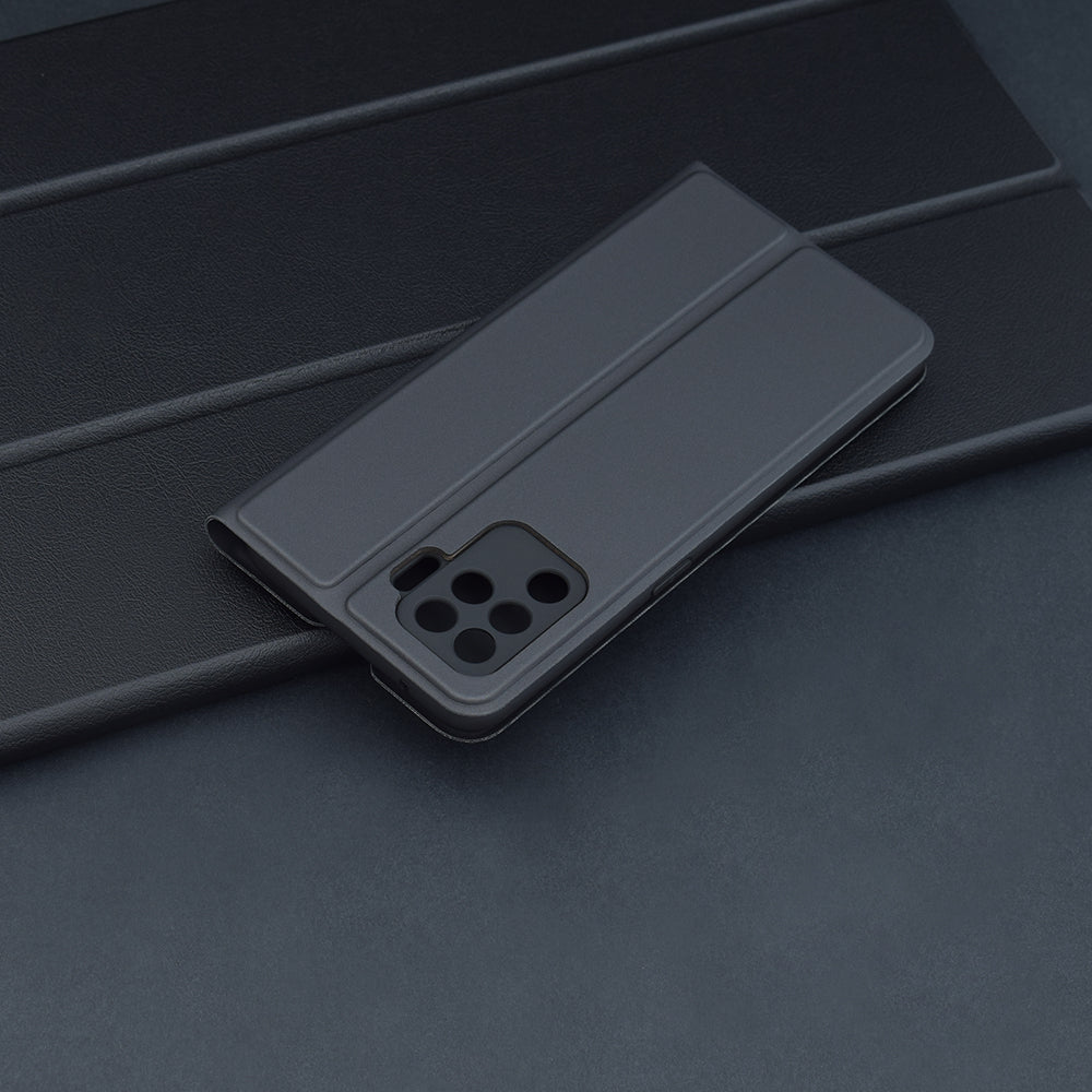Cover til Oppo A94 / Reno5 Lite, Techsuit, Magskin Book, Sort