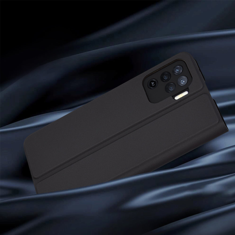 Cover til Oppo A94 / Reno5 Lite, Techsuit, Magskin Book, Sort