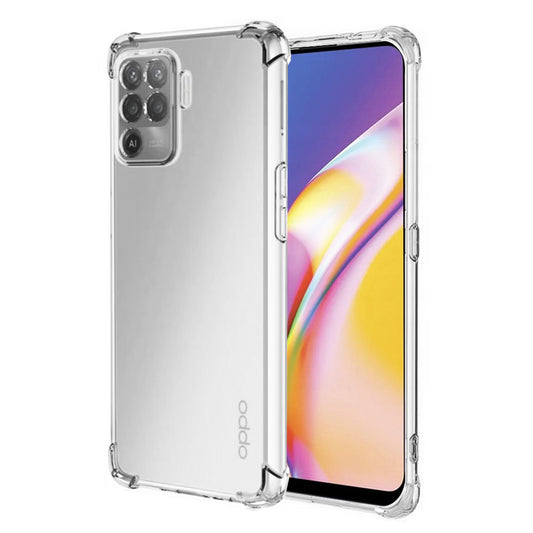 Cover til Oppo A94 / Reno5 Lite, Techsuit, Stødabsorberende Klar, Transparent