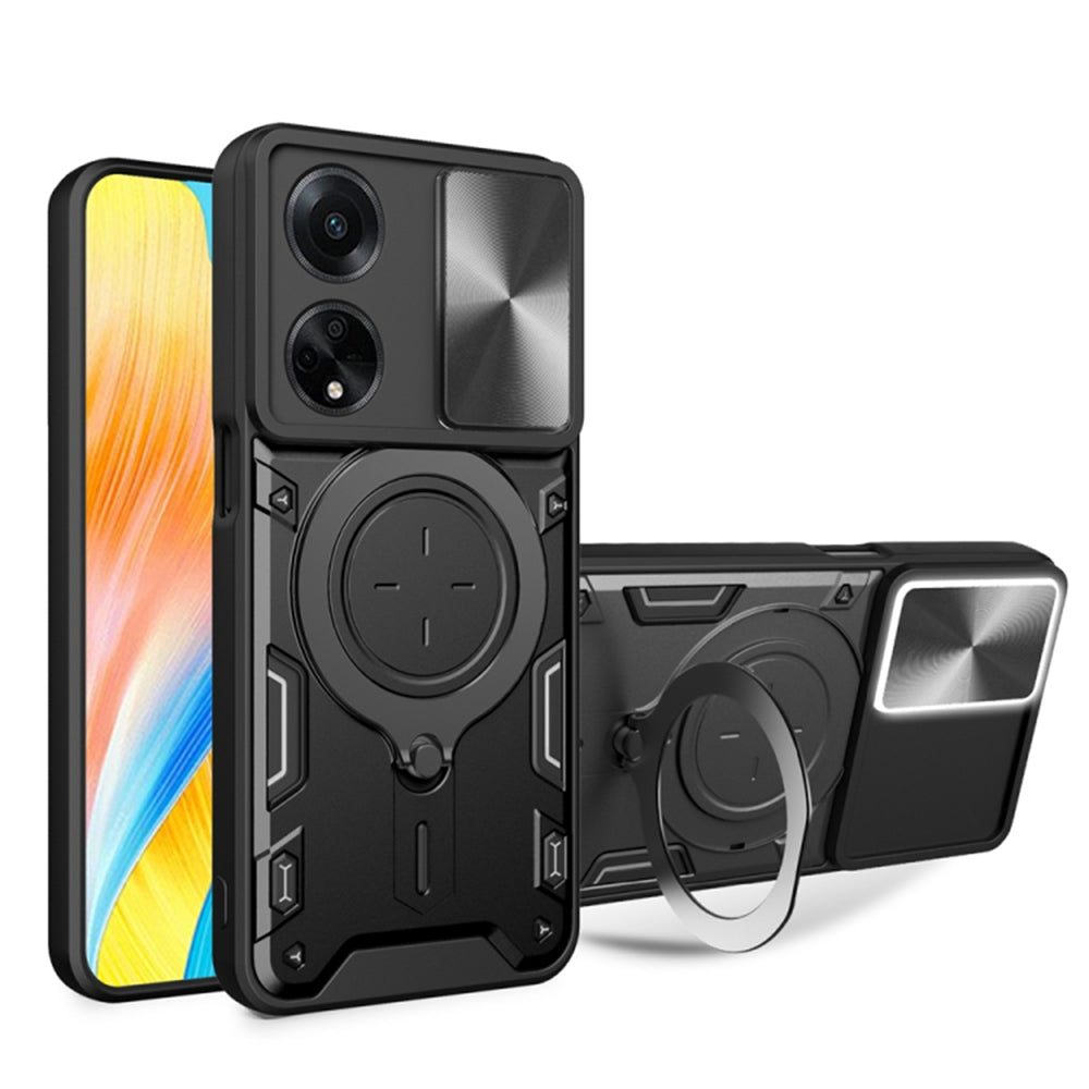 Cover til Oppo A98, Techsuit, CamGuard Pro, Sort