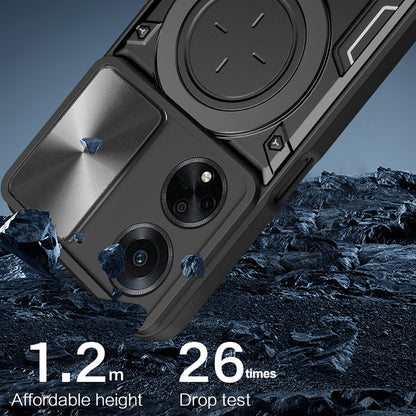 Cover til Oppo A98, Techsuit, CamGuard Pro, Sort