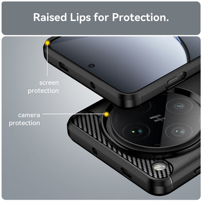 Cover til Oppo Find X8 Pro, Techsuit, Carbon, Sort