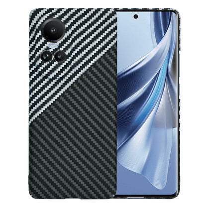 Cover til Oppo Reno10 / Reno10 Pro, Techsuit, Carbonite FiberShell, Sort Grå
