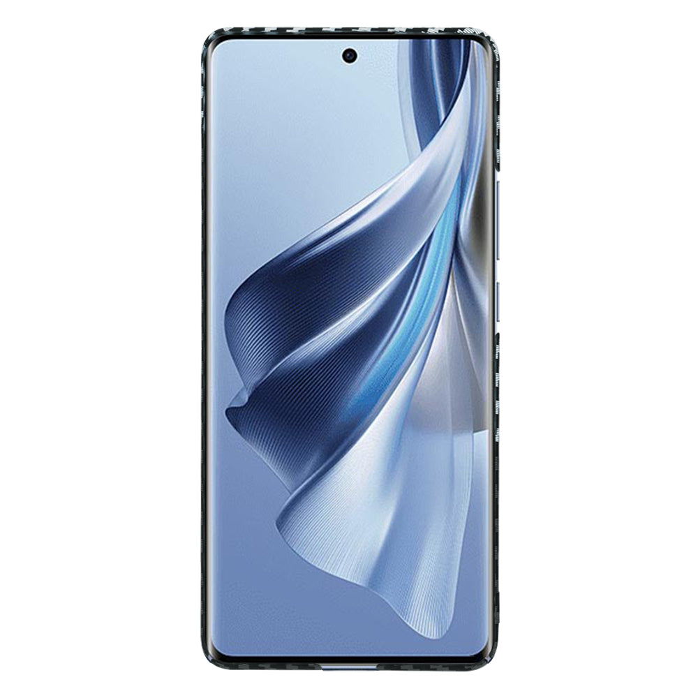 Cover til Oppo Reno10 / Reno10 Pro, Techsuit, Carbonite FiberShell, Sort Grå