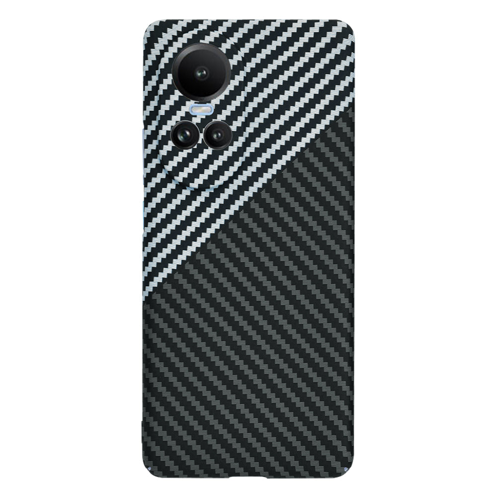 Cover til Oppo Reno10 / Reno10 Pro, Techsuit, Carbonite FiberShell, Sort Grå