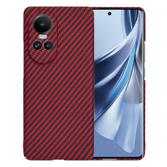 Cover til Oppo Reno10 / Reno10 Pro, Techsuit, Carbonite FiberShell, Rød
