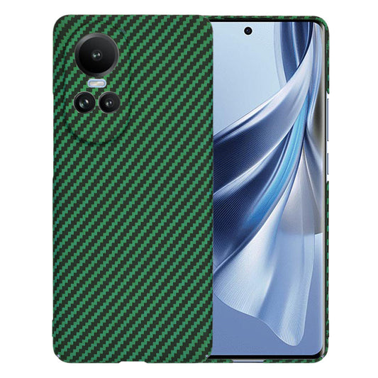 Cover til Oppo Reno10 / Reno10 Pro, Techsuit, Carbonite FiberShell, Grøn