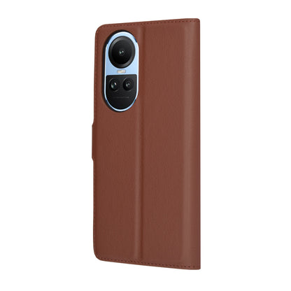 Case for Oppo Reno10 / Reno10 Pro, Techsuit, Leather Folio, Brown