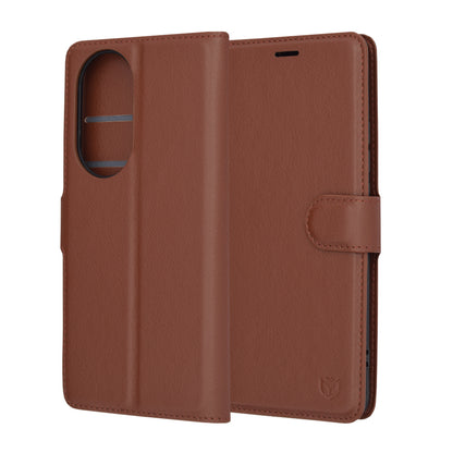 Case for Oppo Reno10 / Reno10 Pro, Techsuit, Leather Folio, Brown