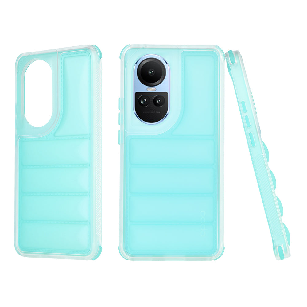 Case for Oppo Reno10 / Reno10 Pro, Techsuit, Wave Shield, Turquoise