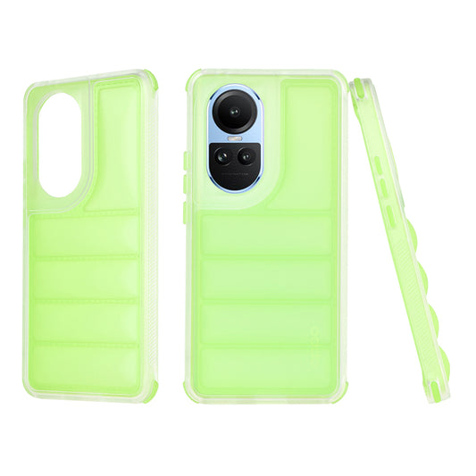 Cover til Oppo Reno10 / Reno10 Pro, Techsuit, Wave Shield, Grøn