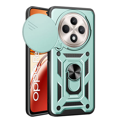 Cover til Oppo Reno12 FS 5G / Reno12 FS 4G / Reno12 F 4G / Reno12 F, Techsuit, CamShield, Grøn