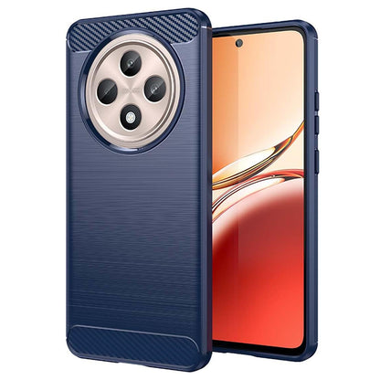 Cover til Oppo Reno12 FS 5G / Reno12 FS 4G / Reno12 F 4G / Reno12 F, Techsuit, Carbon, Blå