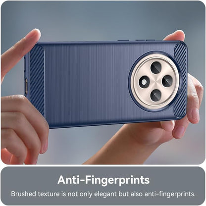 Cover til Oppo Reno12 FS 5G / Reno12 FS 4G / Reno12 F 4G / Reno12 F, Techsuit, Carbon, Blå