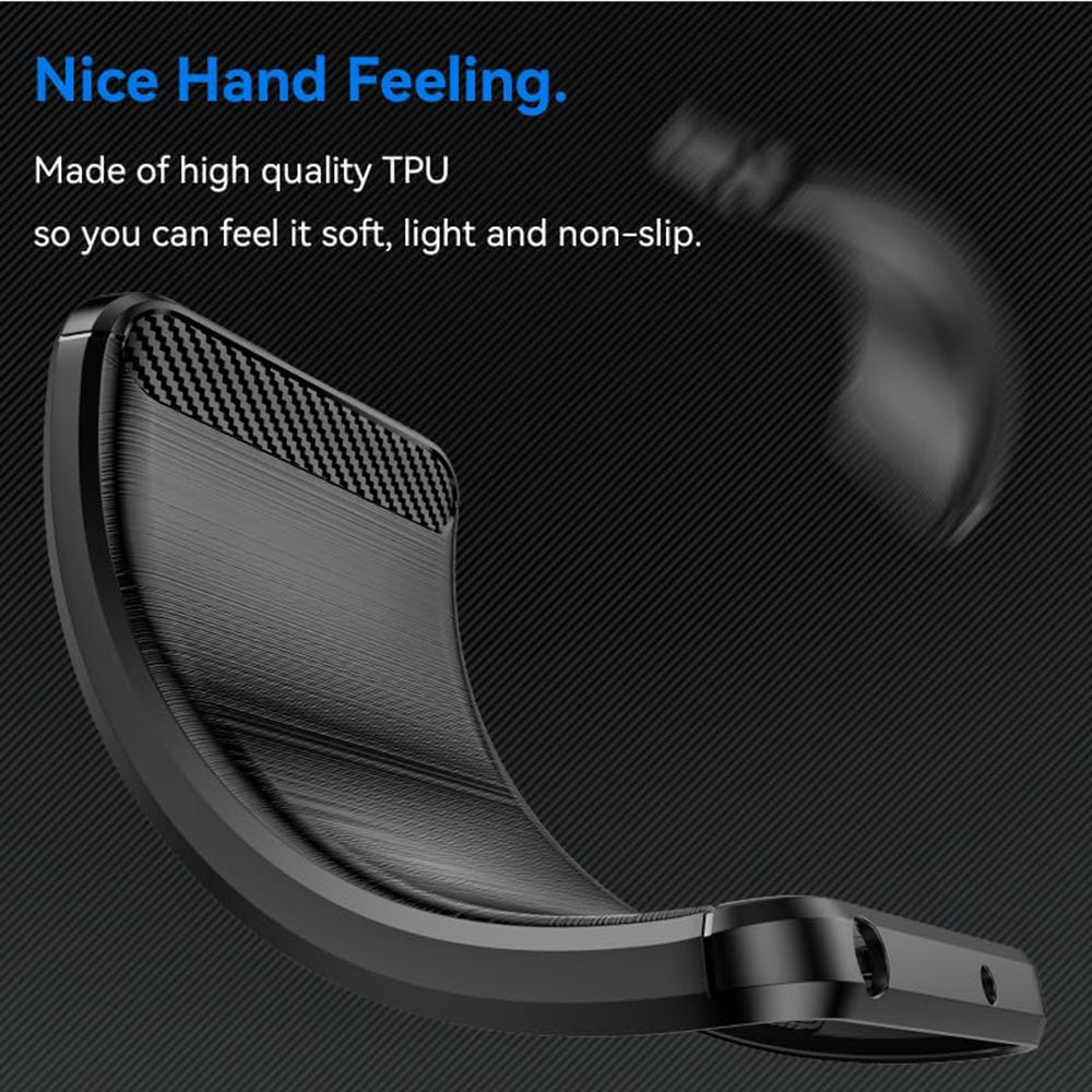 Cover til Oppo Reno12 FS 5G / Reno12 FS 4G / Reno12 F 4G / Reno12 F, Techsuit, Carbon, Sort