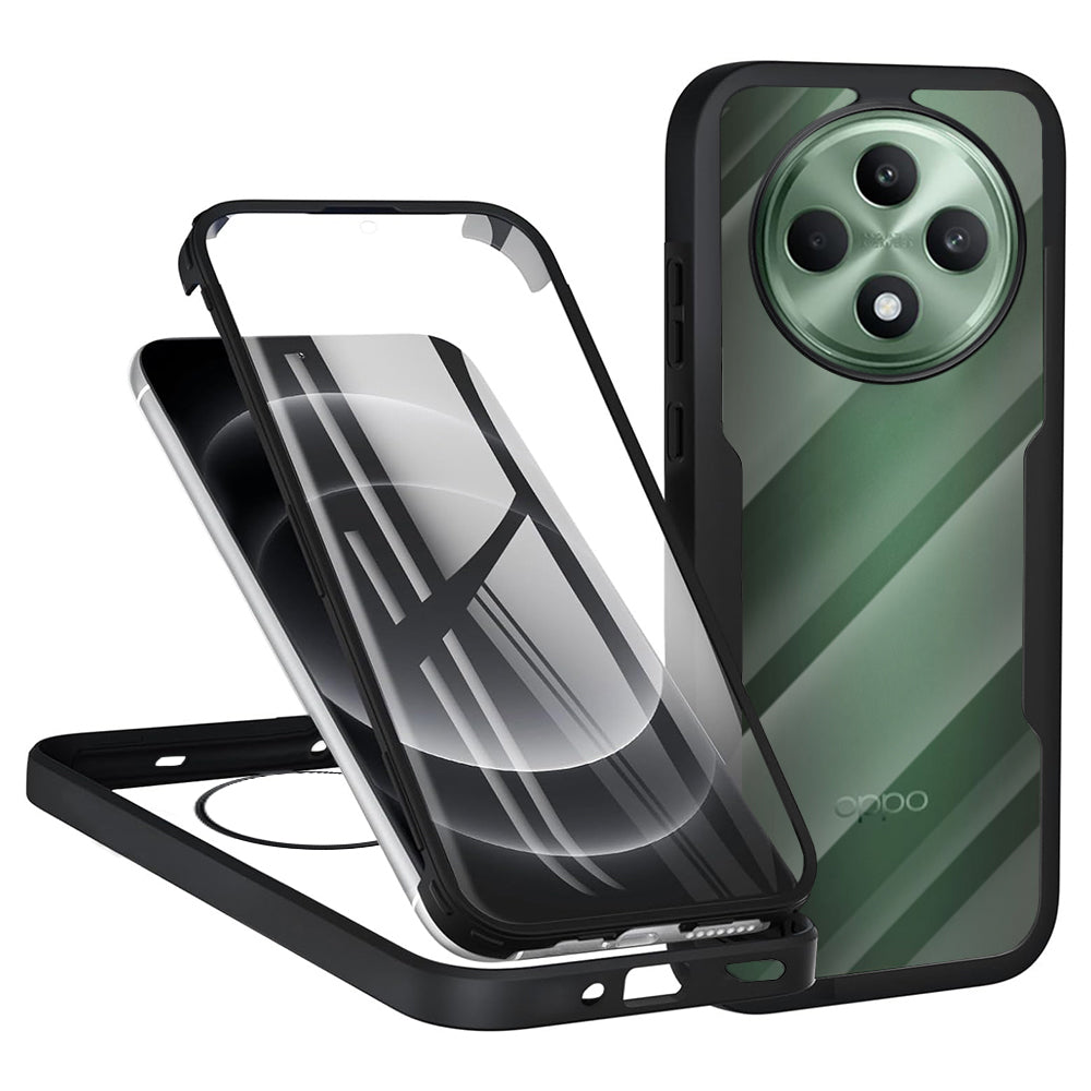 Cover til Oppo Reno12 FS 5G / Reno12 FS 4G / Reno12 F 4G / Reno12 F, Techsuit, ColorVerse 360, Sort