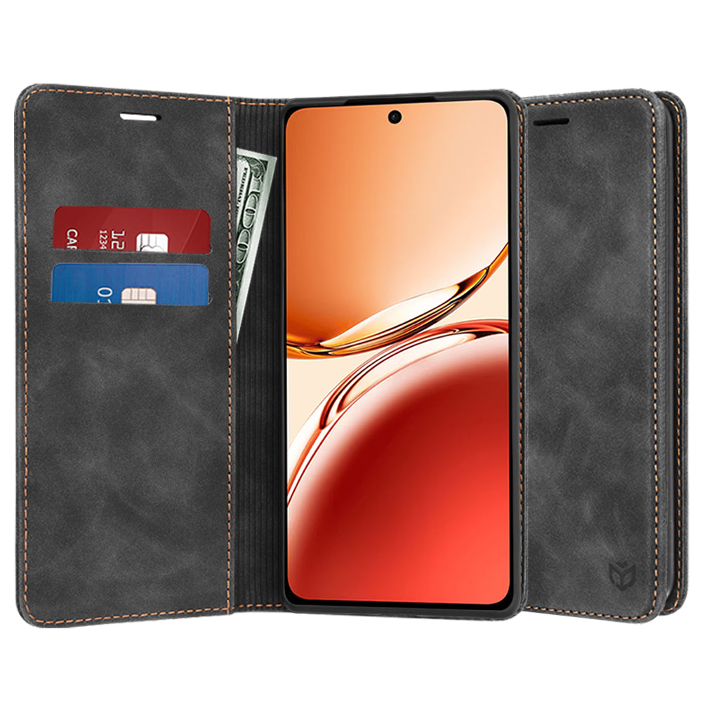 Cover til Oppo Reno12 FS 5G / Reno12 FS 4G / Reno12 F 4G / Reno12 F, Techsuit, Confy, Sort