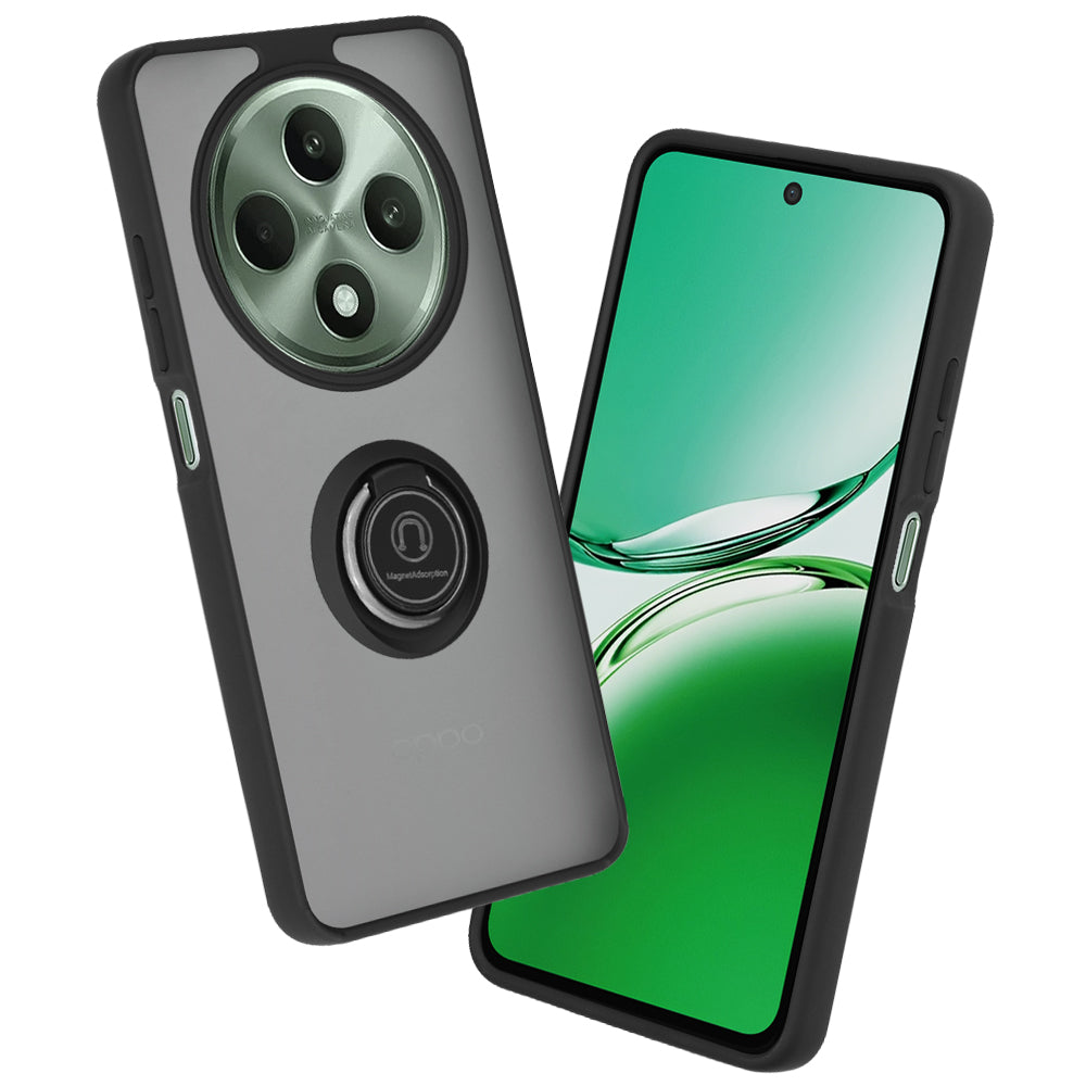 Cover til Oppo Reno12 FS 5G / Reno12 FS 4G / Reno12 F 4G / Reno12 F, Techsuit, Glinth, Sort