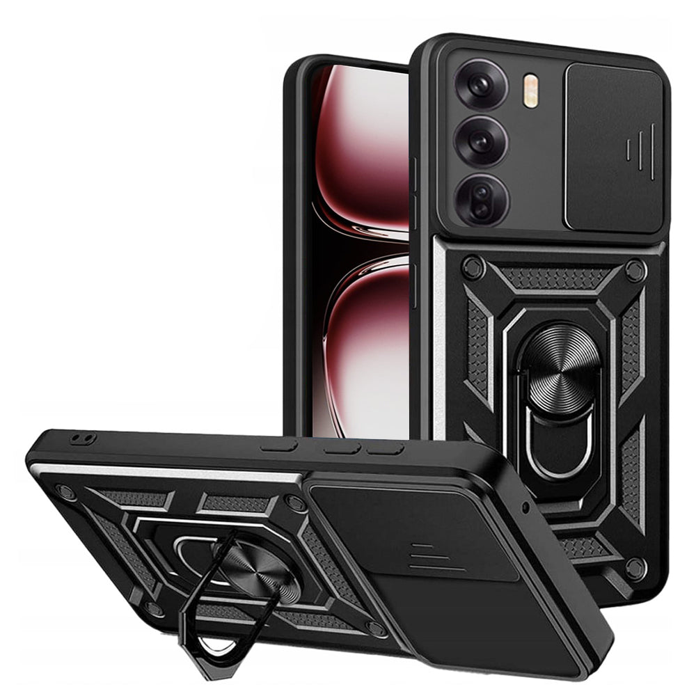 Cover til Oppo Reno12 Pro, Techsuit, CamShield, Sort