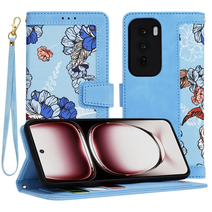 Cover til Oppo Reno12 Pro, Techsuit, FlipCraft, Blå