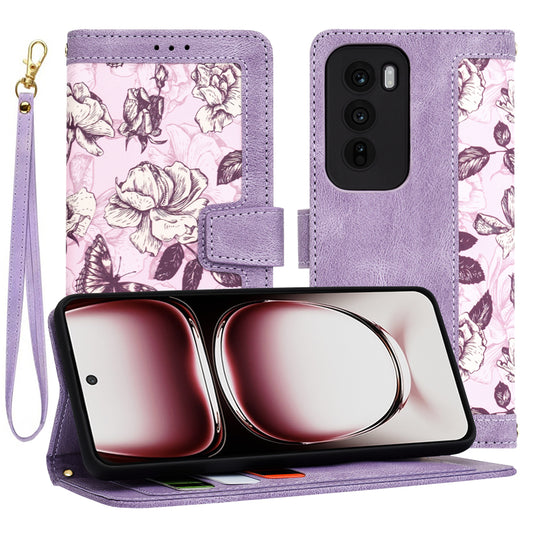 Cover til Oppo Reno12 Pro, Techsuit, FlipCraft, Lilla